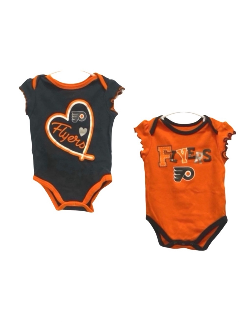 2 NHL Philadelphia Flyer Hockey Onesie